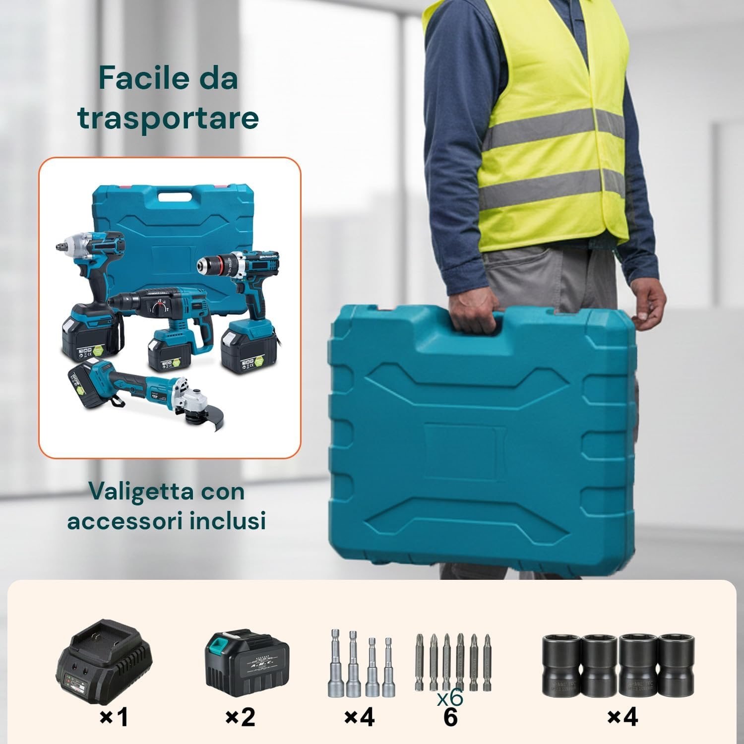 Kit 4-in-1 professionale in azione