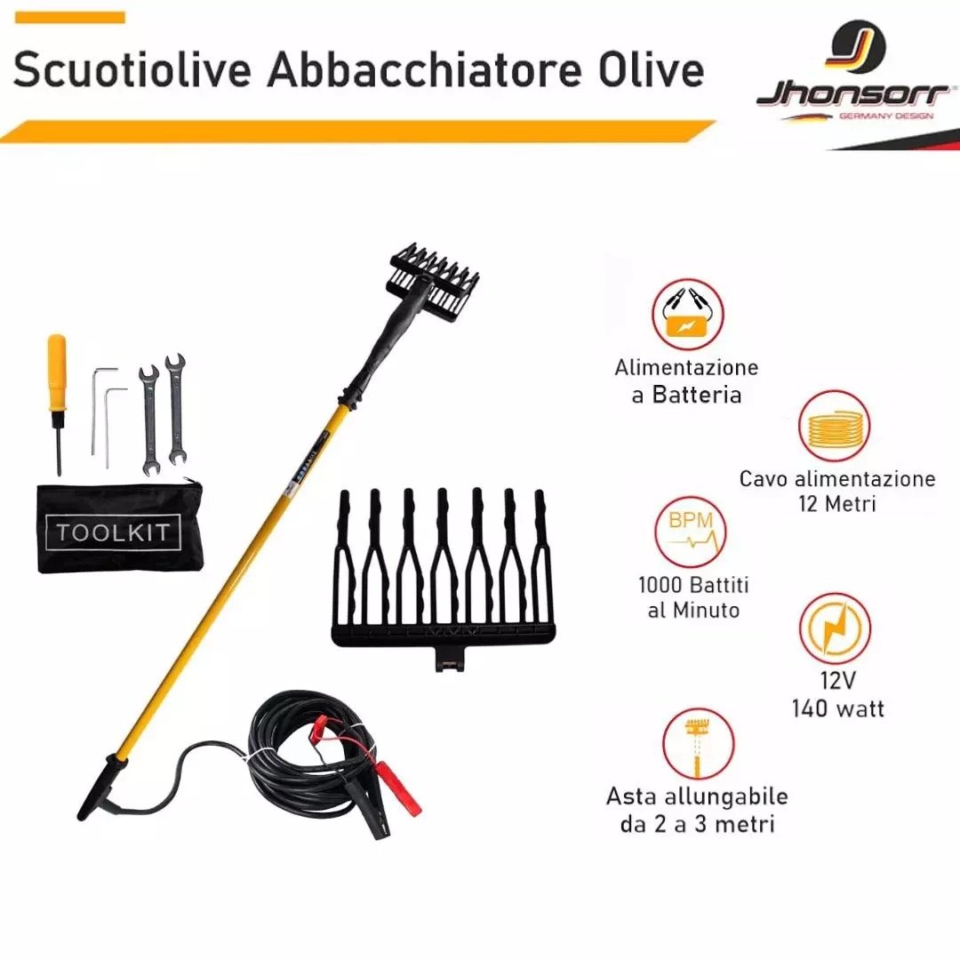 Abbacchiatore professionale Jhonsorr vista laterale