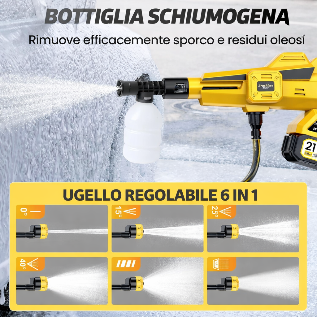 Idropulitrice portatile senza fili