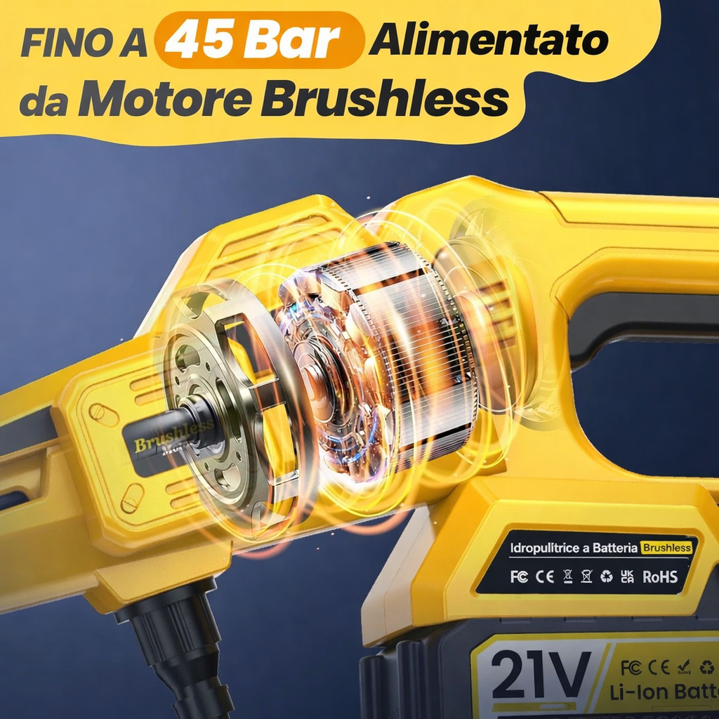 Motore e prestazioni idropulitrice