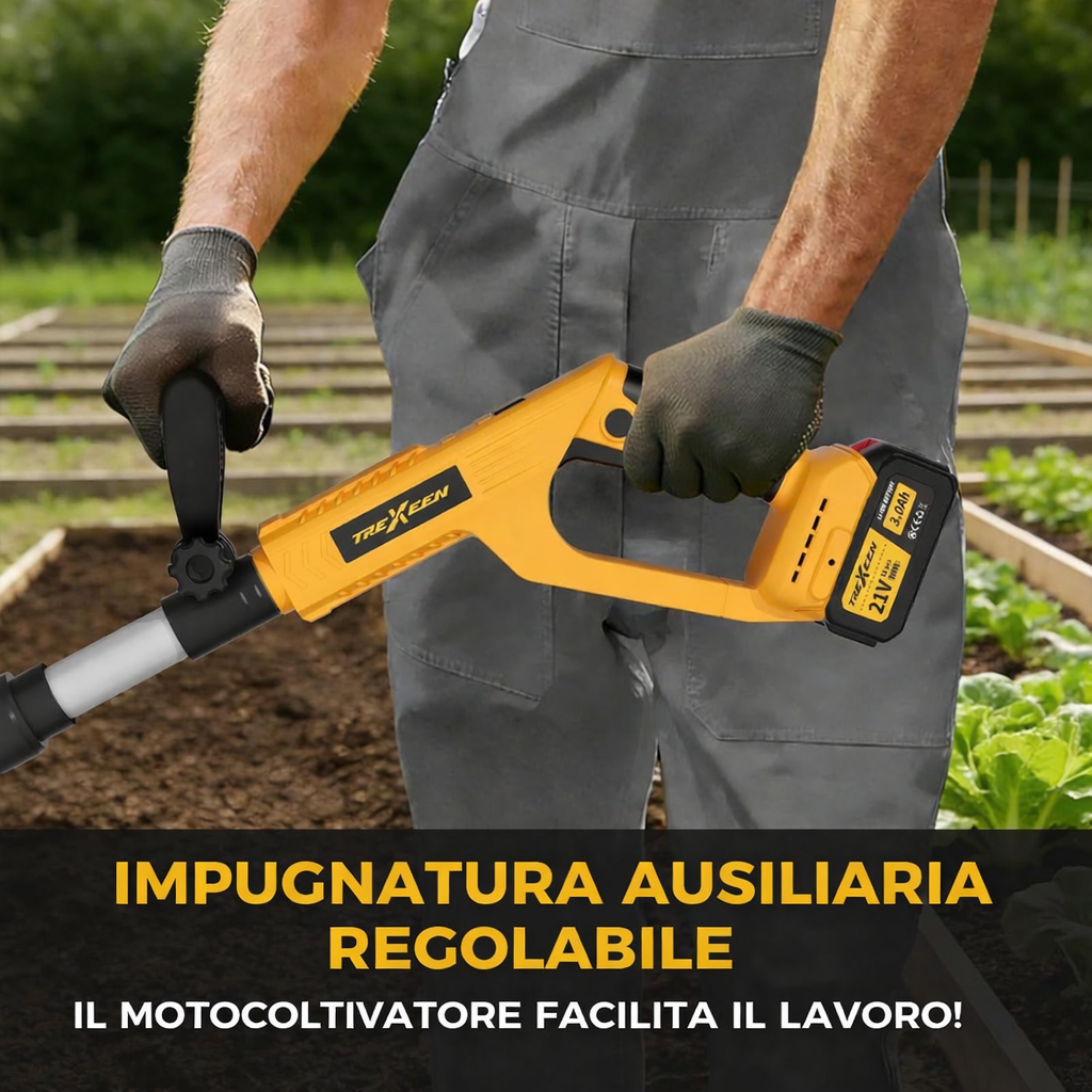 Impugnatura ergonomica motozappa