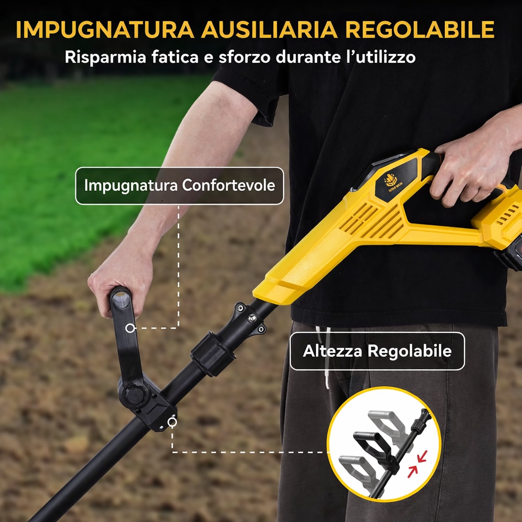 Motozappa a batteria 21V