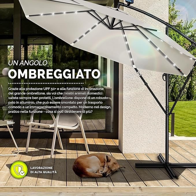Ombrellone in terrazza
