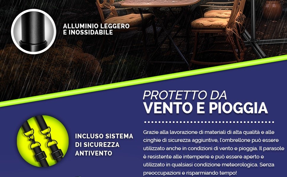 Regolazione ombrellone