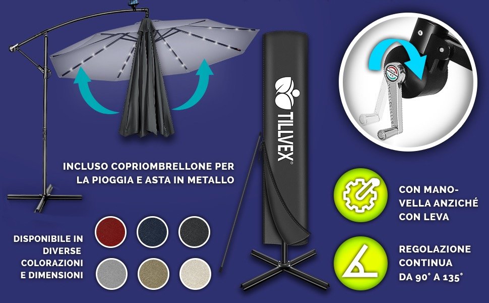 Dettaglio LED ombrellone