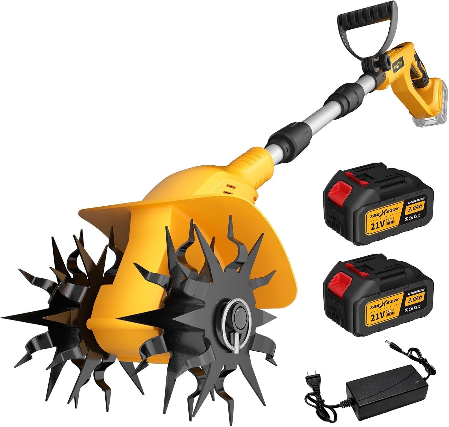 Dettaglio motozappa a batteria
