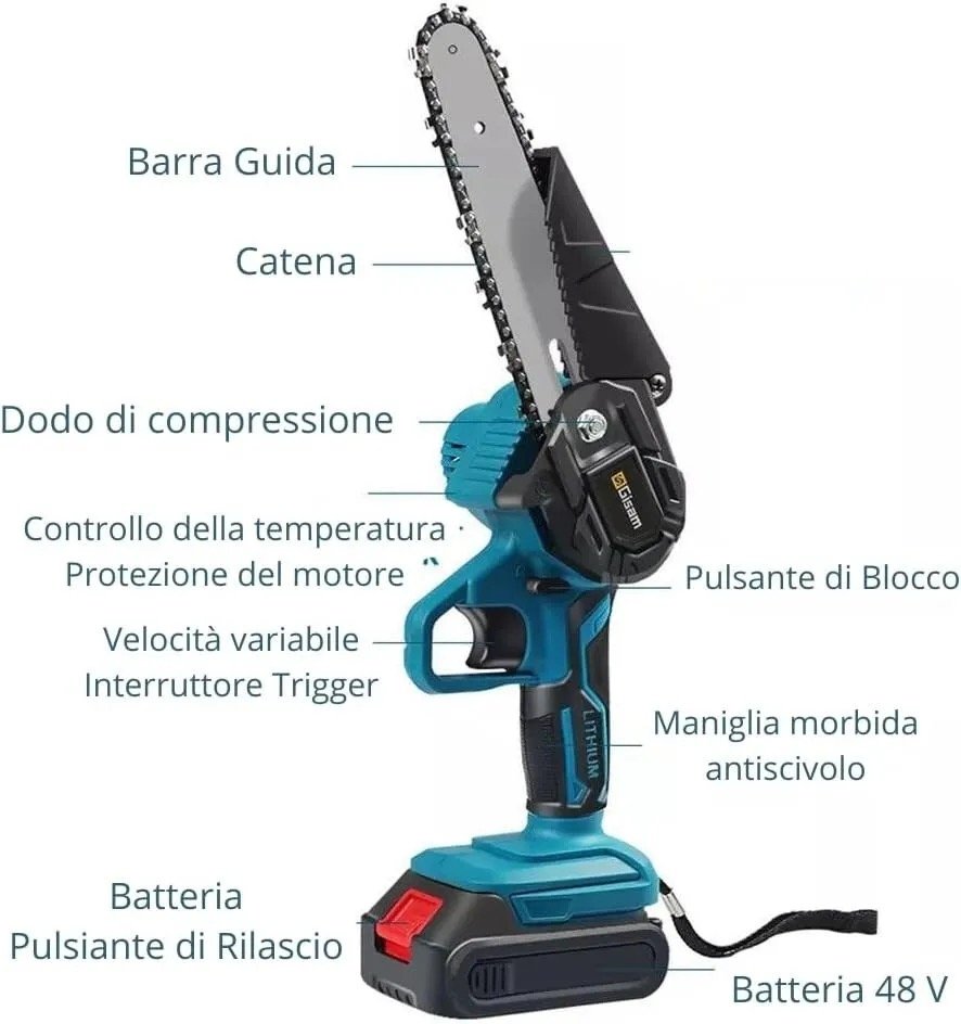Motosega da potatura 36V