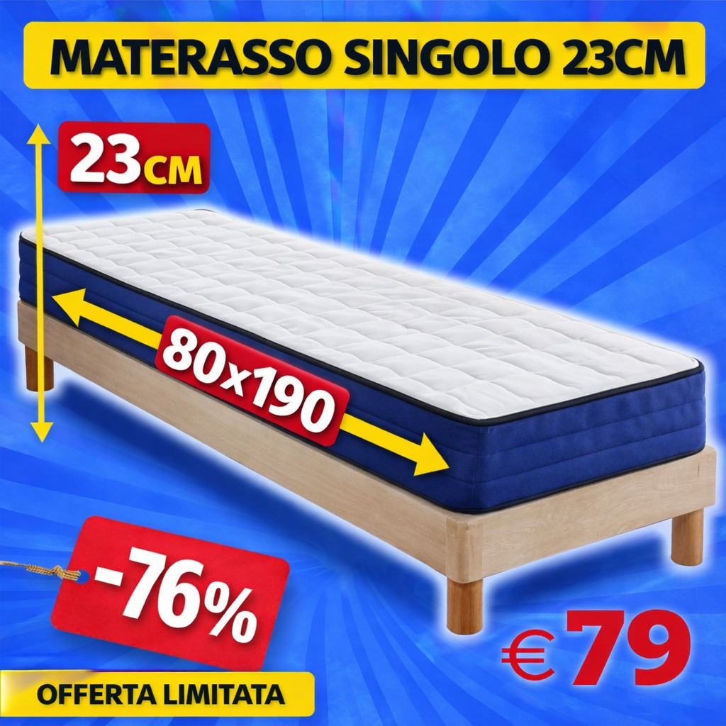 Offerta Morbidea: materasso in Memory Foam con prova 100 notti