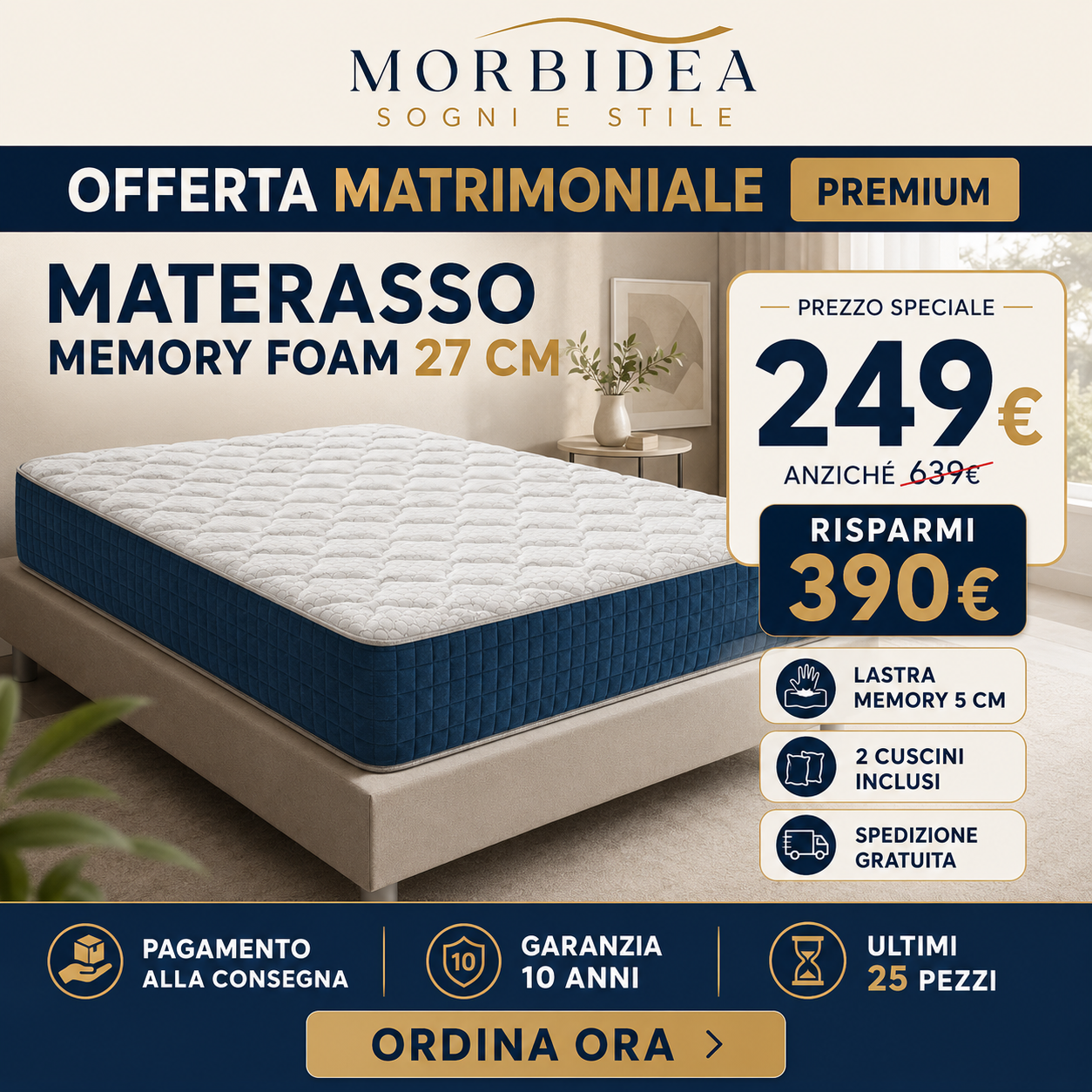 Materasso Memory Foam