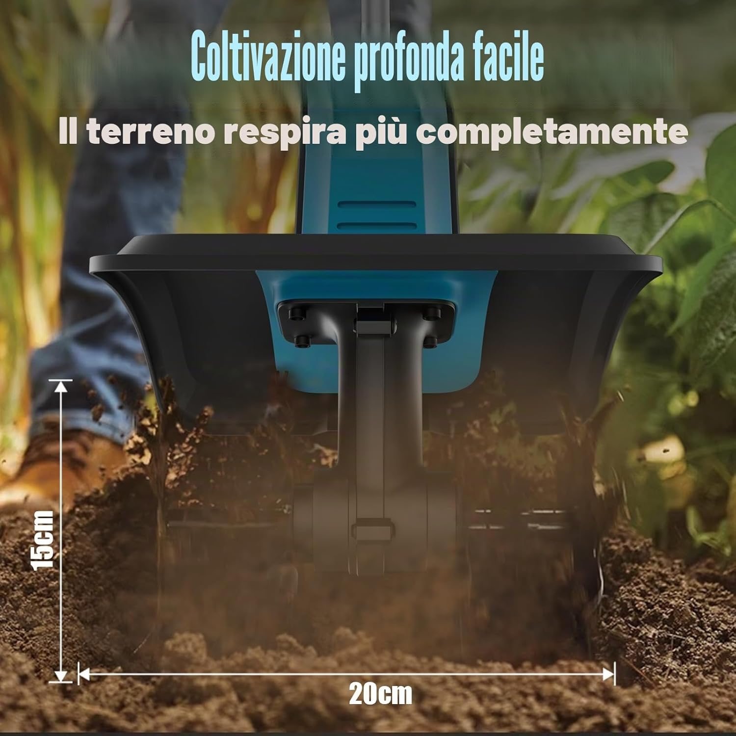 Dettaglio motozappa
