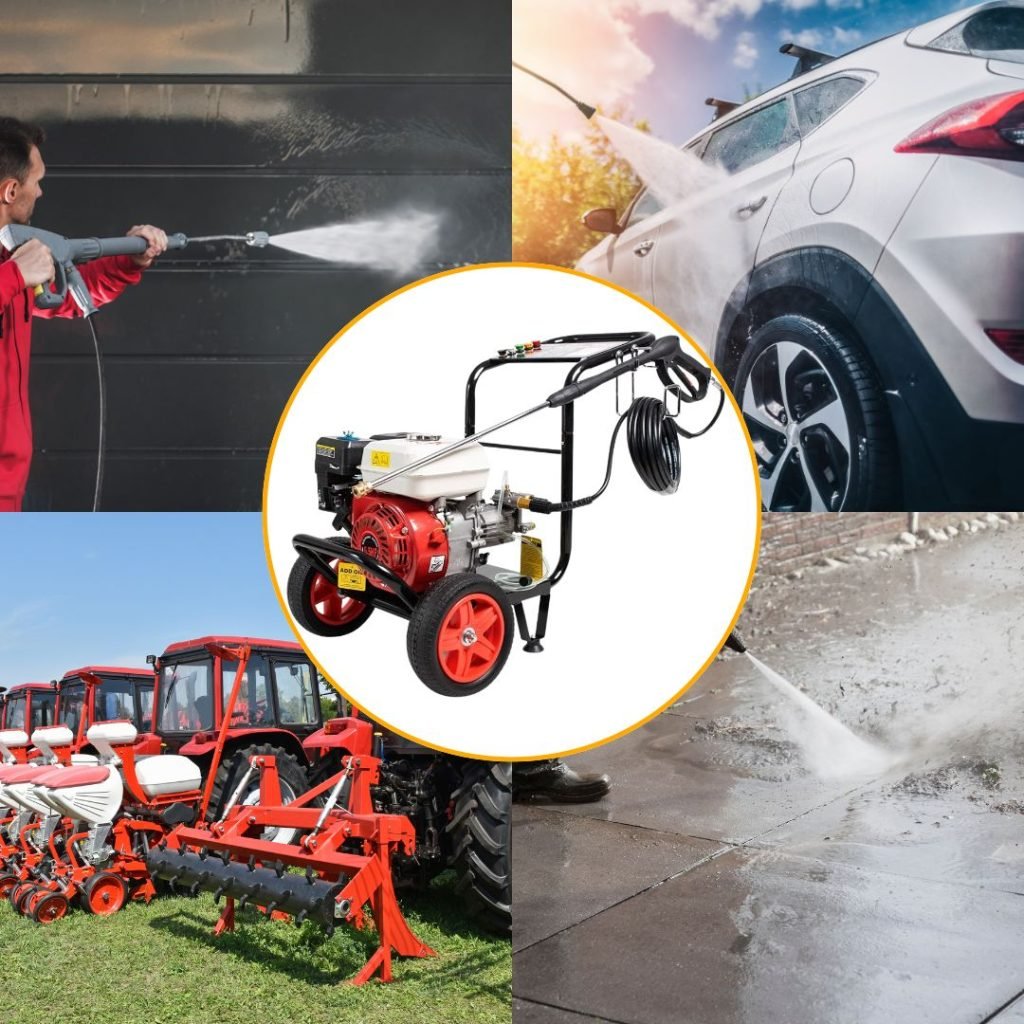 Idropulitrice a scoppio usata senza corrente elettrica