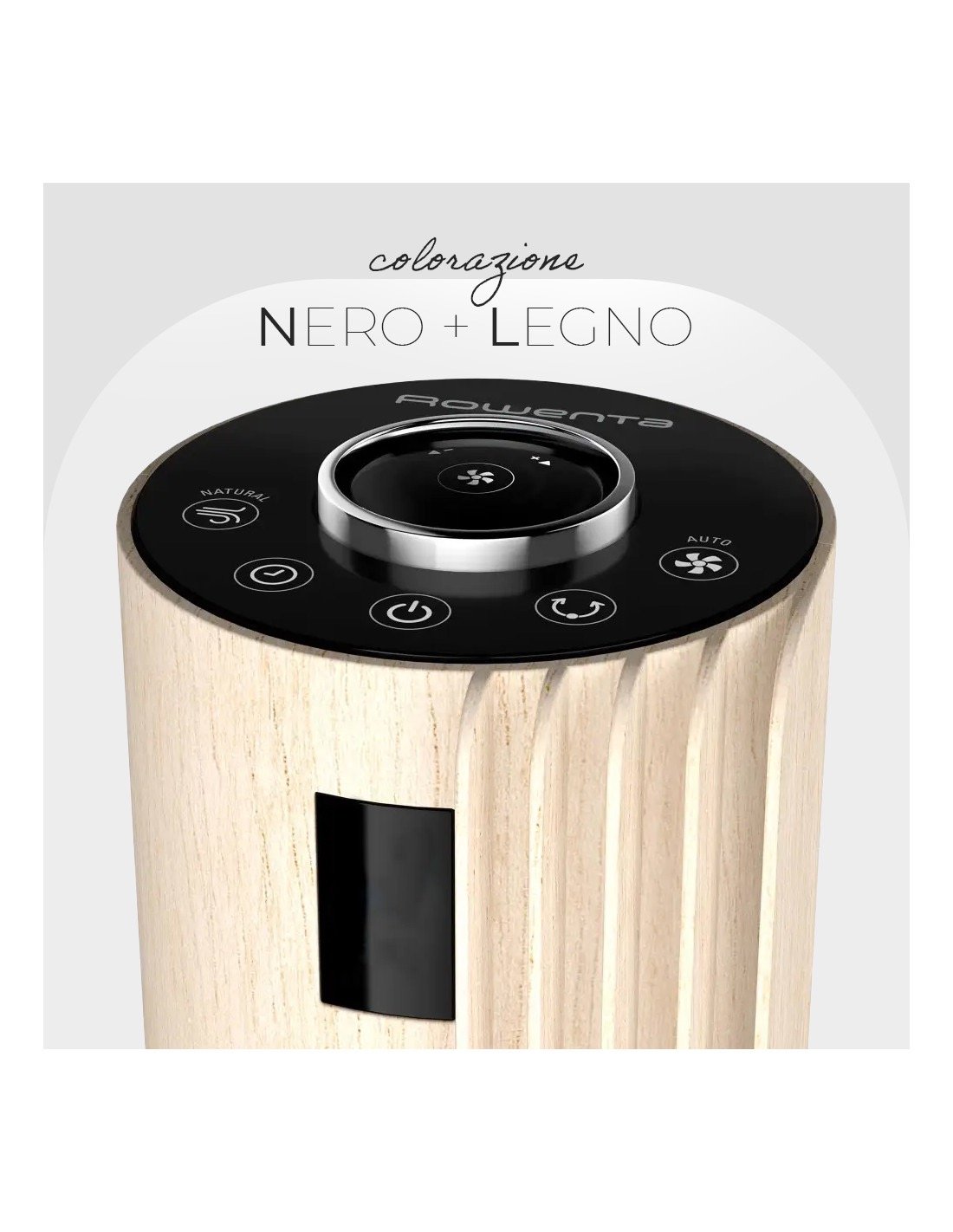 Ventilatore raffrescatore Rowenta black wood con telecomando