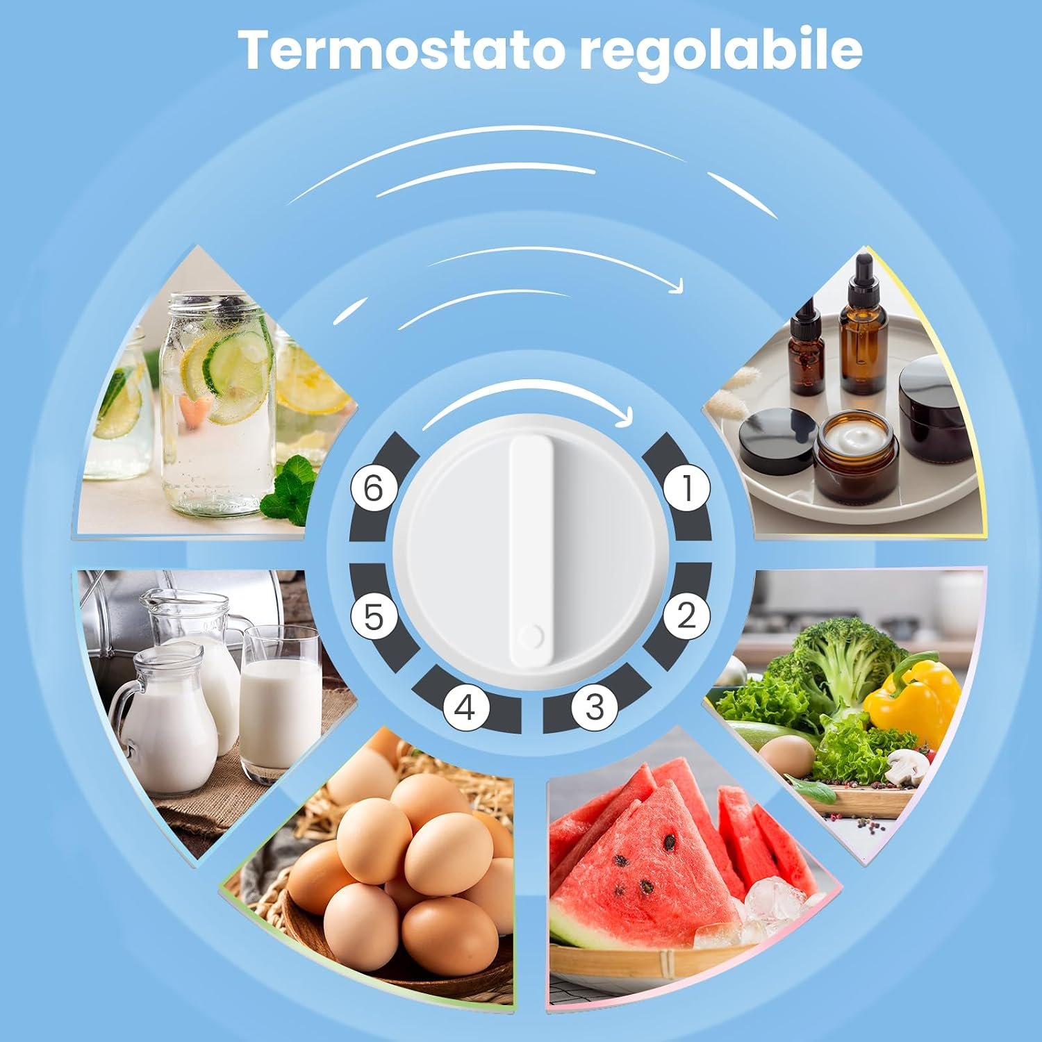Termostato regolabile mini frigo