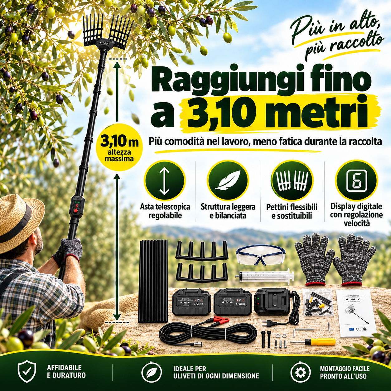 Caratteristiche abbacchiatore elettrico