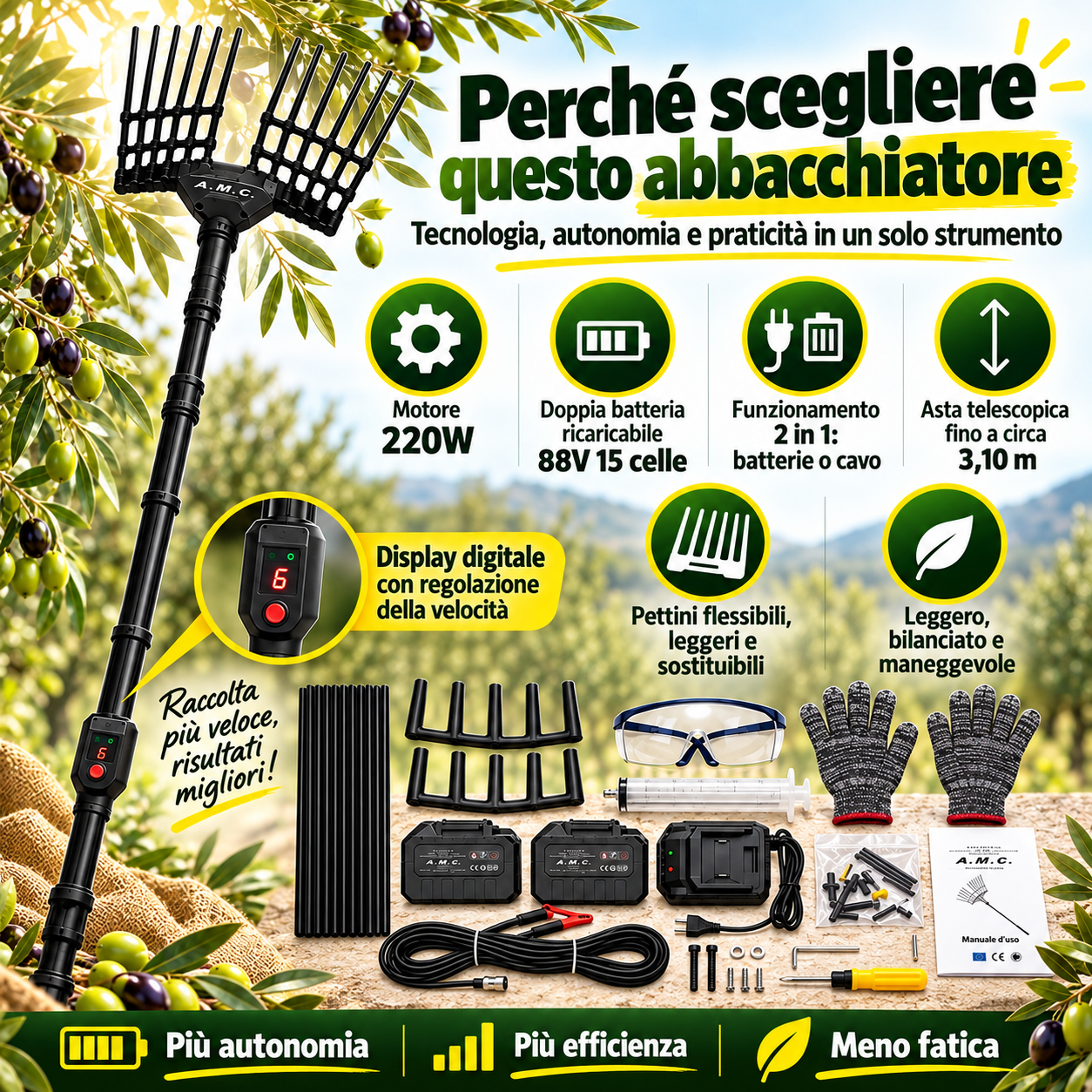 Utilizzo abbacchiatore